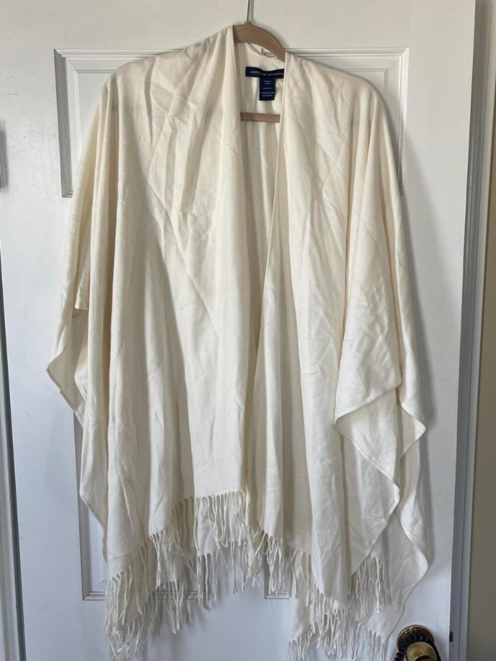 Adrienne Vittadini Women's Cream and White Cardigan